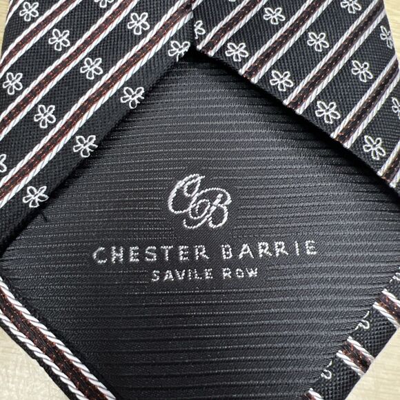 MARIO CALDI Savile Row Luxury Silk Tie Made In Italy 59” L 3.5" W GREAT CONDT. - Picture 8 of 10